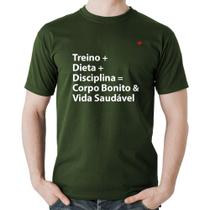 Camiseta Algodão Corpo Bonito e Vida Saudável - Foca na Moda