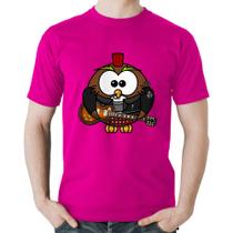 Camiseta Algodão Coruja Rock Guitarra - Foca na Moda