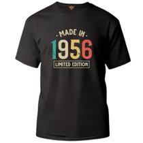 Camiseta algodão cronológica - Made in 1956