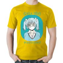 Camiseta Algodão Cute Girl - Foca na Moda