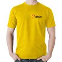 Camiseta Algodão Debian Linux - Foca na Moda