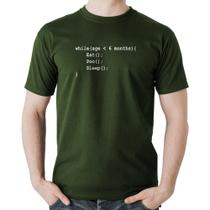 Camiseta Algodão Eat Poo Sleep Código - Foca na Moda