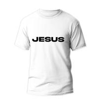 Camiseta Algodão Estampa Cristã Unissex Jesus