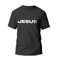 Camiseta Algodão Estampa Cristã Unissex Jesus - PRESENTE-BRINDE