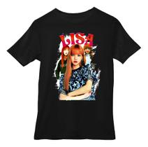 Camiseta Algodão Estampa Lisa Blackpink Camisa 100% Algodão
