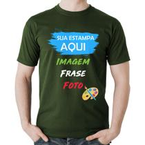 Camiseta Algodão Estampa Personalizada (Imagem, frase ou foto) - Foca na Moda