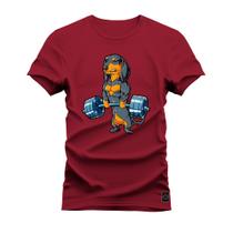 Camiseta Algodão Estampada Moda StreetWear Dachshund Forte