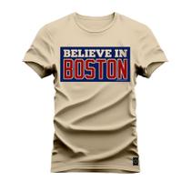 Camiseta Algodão Estampada Unissex Nexstar Varias Cores Belevin Boston