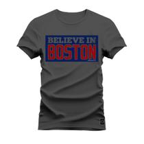 Camiseta Algodão Estampada Unissex Nexstar Varias Cores Belevin Boston