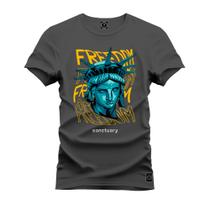 Camiseta Algodão Estampada Unissex Nexstar Varias Cores Estatua Freddy