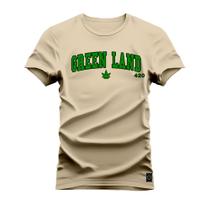 Camiseta Algodão Estampada Unissex Nexstar Varias Cores Green Land