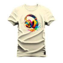 Camiseta Algodão Estampada Unissex Nexstar Varias Cores Sound Splash