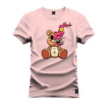 Camiseta Algodão Estampada Unissex Nexstar Varias Cores Urso Malignos