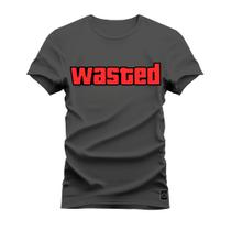 Camiseta Algodão Estampada Unissex Nexstar Varias Cores Wasted