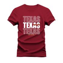 Camiseta Algodão Estampada Unissex T-Shirt Confortável The Lone Star State