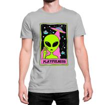 Camiseta Algodão ET Extraterrestre Ovni Abduzindo Seres - MECCA