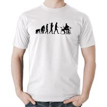 Camiseta Algodão Evolução do Baterista - Foca na Moda