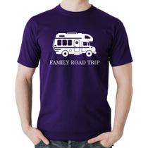 Camiseta Algodão Family Road Trip Motorhome - Foca na Moda