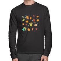 Camiseta Algodão Fast Food Manga Longa - Foca na Moda