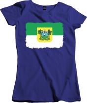 Camiseta Algodão Feminina Bandeira Estado do Rio Grande do Norte Aquarela