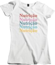 Camiseta Algodão Feminina cores Nutrição