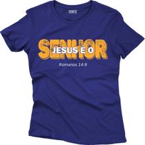 Camiseta Algodão Feminina Cristã Evangélica Jesus é Senhor