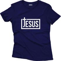 Camiseta Algodão Feminina Cruz Jesus