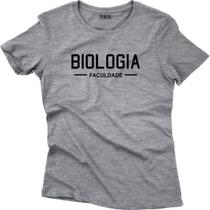 Camiseta Algodão Feminina Faculdade Mod 1 biologia