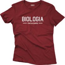 Camiseta Algodão Feminina Faculdade Mod 1 biologia