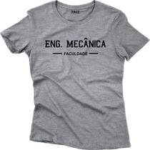 Camiseta Algodão Feminina Faculdade Mod 1 Eng Mecânica