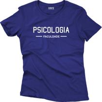 Camiseta Algodão Feminina Faculdade Mod 1 psicologia