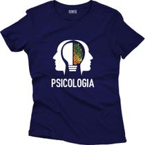 Camiseta Algodão Feminina psicologia rostos Lampada Cérebro