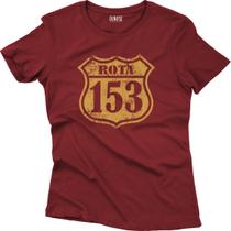 Camiseta Algodão Feminina Rota 153