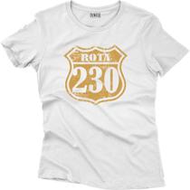 Camiseta Algodão Feminina Rota 230