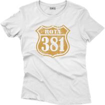 Camiseta Algodão Feminina Rota 381