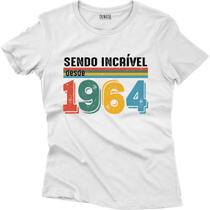 Camiseta Algodão Feminina sendo Incrível desde 1964