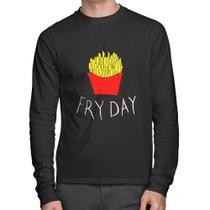 Camiseta Algodão Fry Day Manga Longa - Foca na Moda