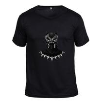 Camiseta Algodão Geek Pantera Negra Estampa Unissex