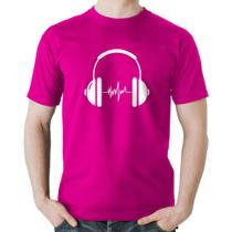 Camiseta Algodão Headphone Batimentos - Foca na Moda