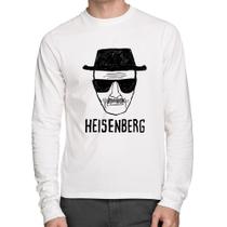 Camiseta Algodão Heisenberg Manga Longa - Foca na Moda