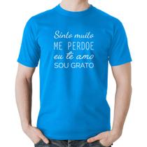 Camiseta Algodão Ho'oponopono - Sinto muito, me perdoe, eu te amo, sou grato - Foca na Moda