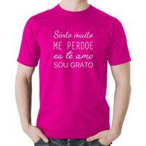 Camiseta Algodão Ho'oponopono - Sinto muito, me perdoe, eu te amo, sou grato - Foca na Moda