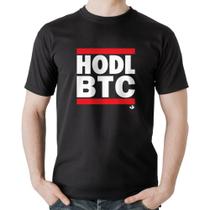 Camiseta Algodão Hodl BTC - Foca na Moda