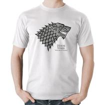 Camiseta Algodão House Stark: Winter is Coming - Foca na Moda