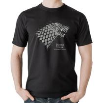 Camiseta Algodão House Stark: Winter is Coming - Foca na Moda