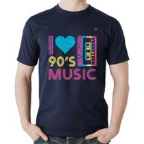 Camiseta Algodão I love 90's music - Foca na Moda