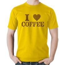 Camiseta Algodão I Love Coffee - Foca na Moda