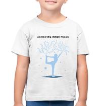 Camiseta Algodão Infantil Achieving Inner Peace - Foca na Moda
