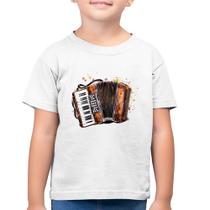 Camiseta Algodão Infantil Acordeon Sanfona - Foca na Moda