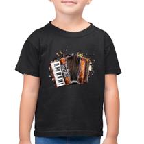 Camiseta Algodão Infantil Acordeon Sanfona - Foca na Moda